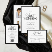 Minimalistischer Luxus Schwarze Hochzeit
