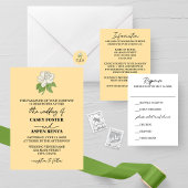 Minimalistische Blume Magnolia Einladung