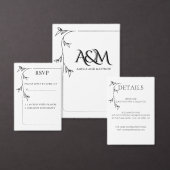 Hochzeitsmonogramm Runde Klassische Aufkleber (Personalisiere diese Kollektion eines unabhängigen Creators.)
