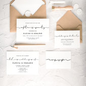Minimalistische moderne Matron of Honorar Vorschla Einladung