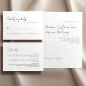 Einfache Minimalistische Typografie Moderne Weiß S RSVP Karte