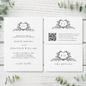 Minimalist Monogram Guest Name Place Card Tischnummer (Personalisiere diese Kollektion eines unabhängigen Creators.)