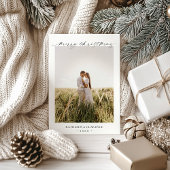 Minimalist Elegant Photo Budget Christmas Card