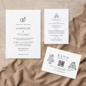 BUDGET Minimalist Champagne Couple Shower Bridal (Personalisiere diese Kollektion eines unabhängigen Creators.)