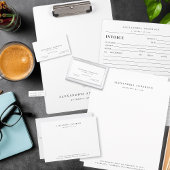 Minimalistischer weißer Rechtsanwalt Beruflich Klemmbrett