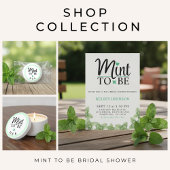 Mint to Be Newlywed Couple Wedding Bridal Shower Schnapsglas