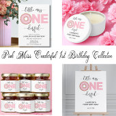 Pink Sweet Little MIs 1. Geburtstag Poster