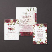 Mistletoe Manor Merlot Dark Wine Red Wedding Geschenkpapier (Personalisiere diese Kollektion eines unabhängigen Creators.)