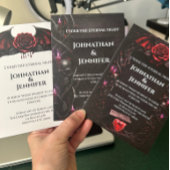 Eternal Night Gothic Vampire Wedding Dark Romance  Einladungsbanderole