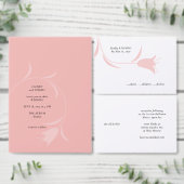 Mod Tulip Wedding Invitation Siegel Runder Aufkleber (Personalisiere diese Kollektion eines unabhängigen Creators.)