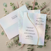 Modernes Abstraktes Hochzeitsprogramm Programm (Personalisieren Sie die Kollektion dieses unabhängigen Creators. Test)