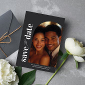 Limousine Modernes Foto Arch Save the Date Einladung