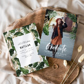 Tropischer Abschluss der Klasse der modernen botan Schaumweinetikett