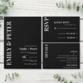 Moderne moderne Minimalistische Hochzeit Save The Date (Personalisiere diese Kollektion eines unabhängigen Creators.)
