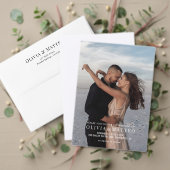 Moderne Schwarz-weiße Classic UAWG Enclosure Card Begleitkarte (Personalisieren Sie die Kollektion dieses unabhängigen Creators. Test)