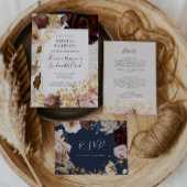 Moderne Blush Bloral | Kartenzeichen Poster