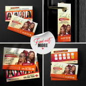 Moderner Friseursalon Braid Stylist Postkarte