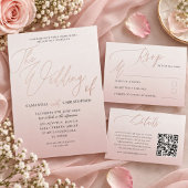 Budget Save the Date Rosa Foto Hochzeit