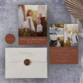 Moderner Chic | Terracotta Frohe Weihnachten Foto