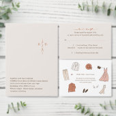 Monogramm Geschenk & Schleife QR Code | Hochzeitsl Begleitkarte (Personalisiere diese Kollektion eines unabhängigen Creators.)