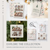Frohe Weihnachten Foto Geschenkpapier Set