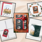 Moderne elegante Typografie rot fröhlich Weihnacht Geschenkpapier