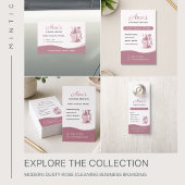 Hausreinigungsdienste Dusty Rose Flyer