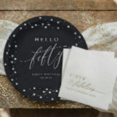 50th Birthday Party Hello Fifty Modern Fun Einladung