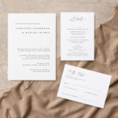 Moderner, eleganter Service / Hochzeit Programm (Personalisiere diese Kollektion eines unabhängigen Creators.)