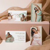 Instagram Fitness Personal Trainer Photo QR Code Visitenkarte