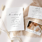 Moderne elegante Script-Platzkarte Platzkarte