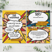 KA-POW Save the Date Spaß Retro Comic Pop Kunst Ankündigung (Personalisiere diese Kollektion eines unabhängigen Creators.)