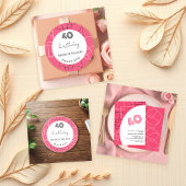 Geometrisches Rosa Moderne Vielen Dank Getränkeuntersetzer