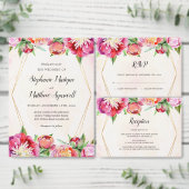 Hochzeit der modernen geometrischen Wasserfarbenko (Personalisiere diese Kollektion eines unabhängigen Creators.)