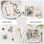 Quinceañera | Grünpflanzen & Terra Cotta Jungle In Folieneinladung