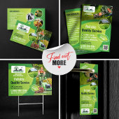 Moderne Rasenpflege Landschaftsgärtnerdienste Türanhänger