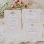 Pink & Yellow Lemon Bow Cards & Gifts Poster