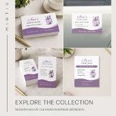 Hausreinigungsdienste Mauve Werbeaktion Flyer