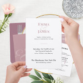 Mauve-Et-Zeichen-Hochzeit | Monogramm Runder Aufkleber