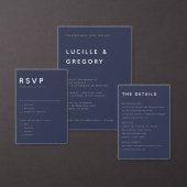 Midnight Blue Minimalist First Names Wrap Around  (Personalisiere diese Kollektion eines unabhängigen Creators.)