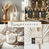 Charcograu elegant modern Ihr Logo schwarz Notizblock