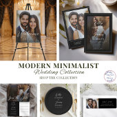 Minimalistische Schwarz-Weiß-Hochzeit 