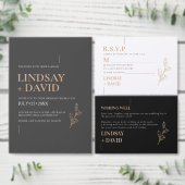 Minimalistisch Modernes Blattwerk 30. Geburtstag Einladung (Personalisiere diese Kollektion eines unabhängigen Creators.)