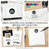 Modern Black & White Custom Logo QR Code Business Flyer