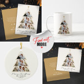 Moderne Minimalistische Weihnachtsbaumfotografie Kaffeetasse