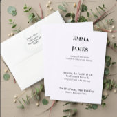 Minimalistische Ampersand-Hochzeit | Programm | QR