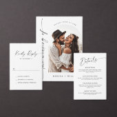 Einfaches elegantes Minimalistisch Hochzeitsstift- Einladung (Personalisiere diese Kollektion eines unabhängigen Creators.)