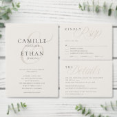 Einfache Fotohochzeit mit Monogramm Weinetikett (Personalisiere diese Kollektion eines unabhängigen Creators.)