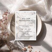 Moderne minimalistische weiße florale Save-The-Dat Save The Date