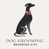 Modern Neutral Dog Groomer Loyalty Card | Editable Treuekarte